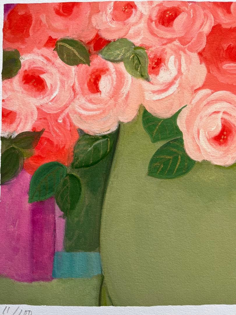 限定版画　額装　ジニー・キム　直筆サイン、ED、証明書あり