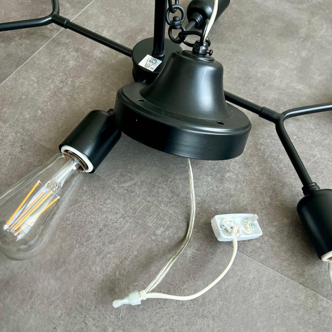 大塚家具【新品】スペイン製 シーリングライト6灯 約8畳用 モダン シャンデリア