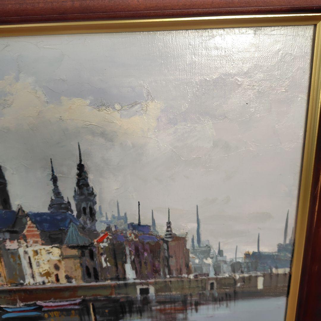 【極美品】絵画　曳野豊重　日本近代美術家連盟　第3114　登録済証有り