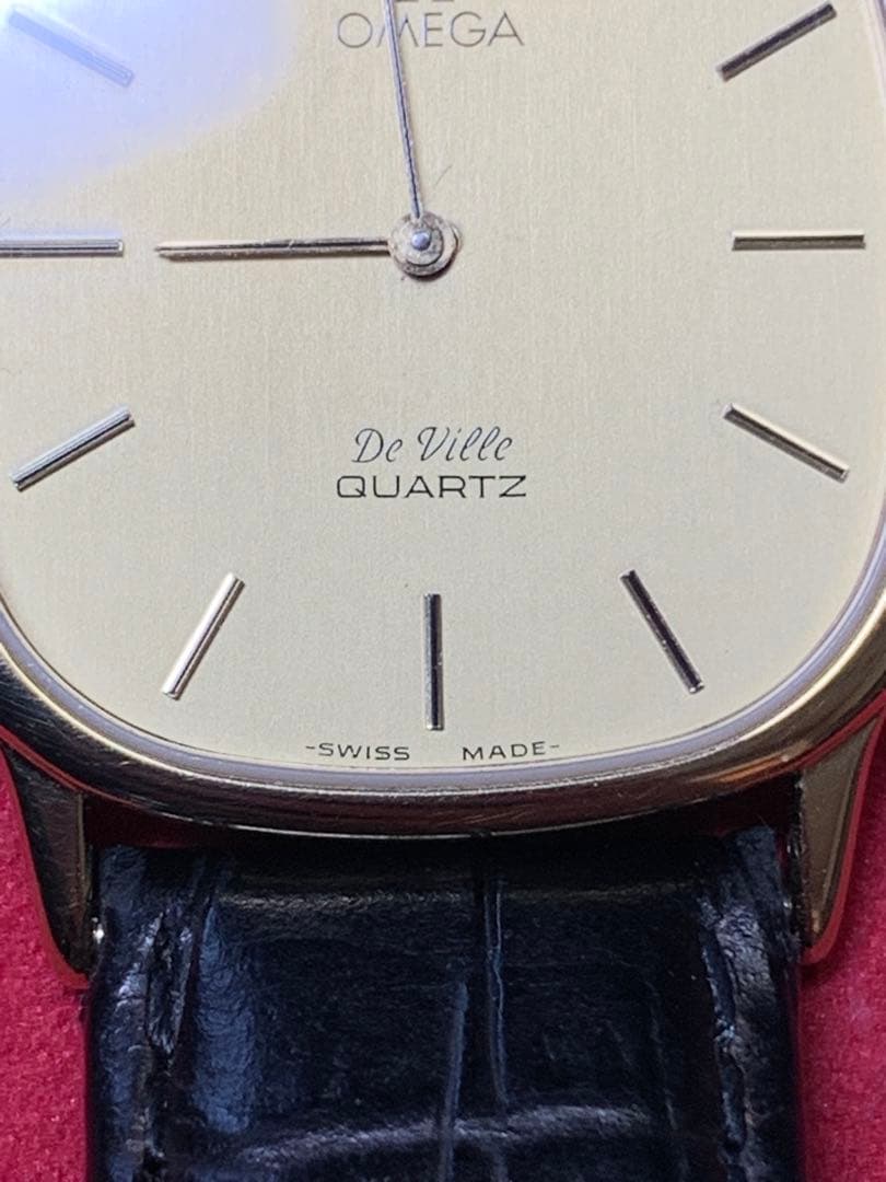 ⭐️稼働品⭐️電池交換済⭐️オメガ　デビル　1365 プッシュ式リューズ　メンズ腕時計