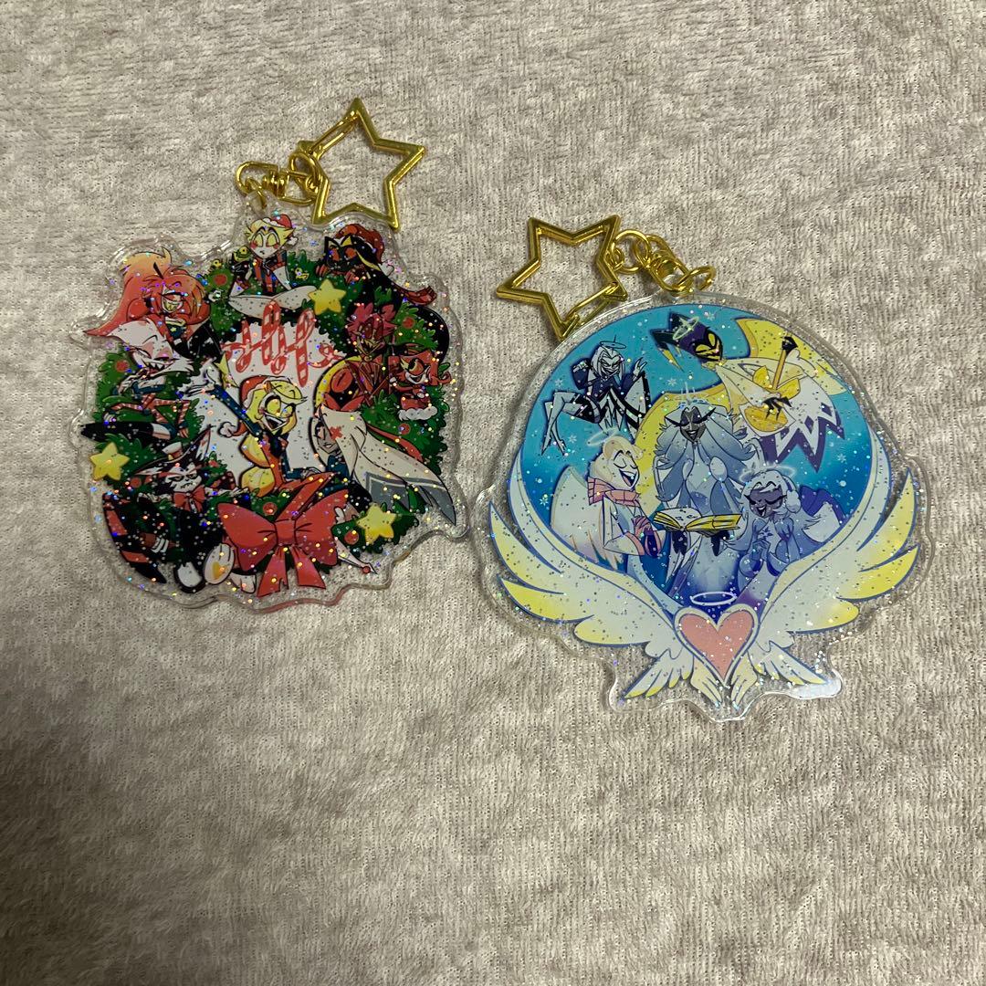 ハズビンホテル　クリスマスキーホルダー　二つ