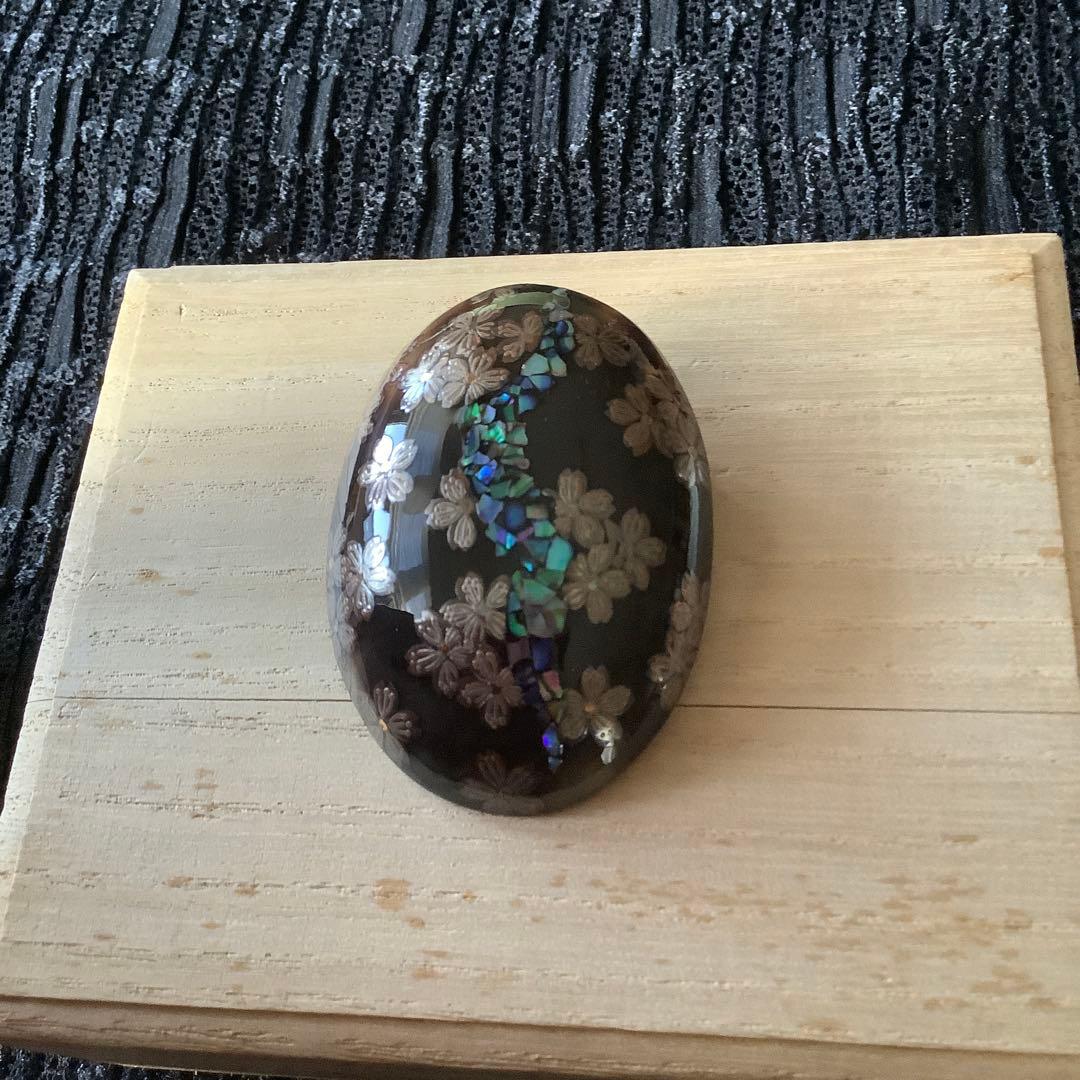 き*里様 伝統工芸品　蒔絵ブローチ