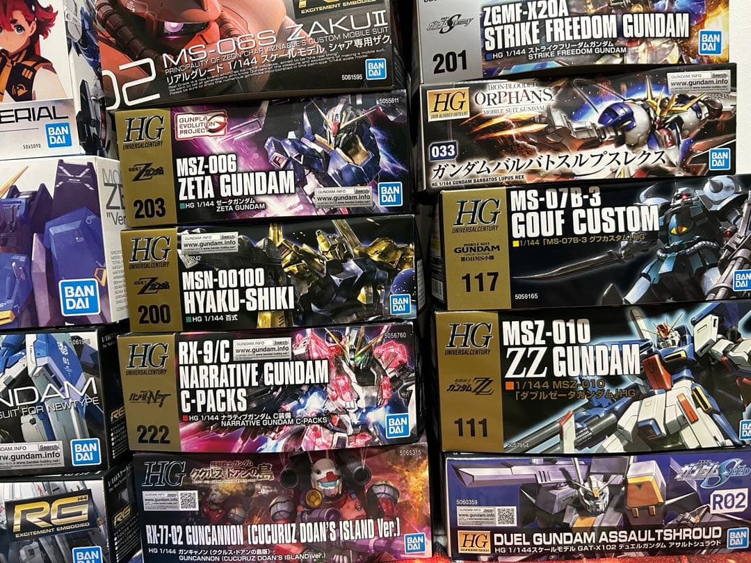 送料無料 ガンプラ 16点 HG RG MG Ver.Ka フルメカニクス