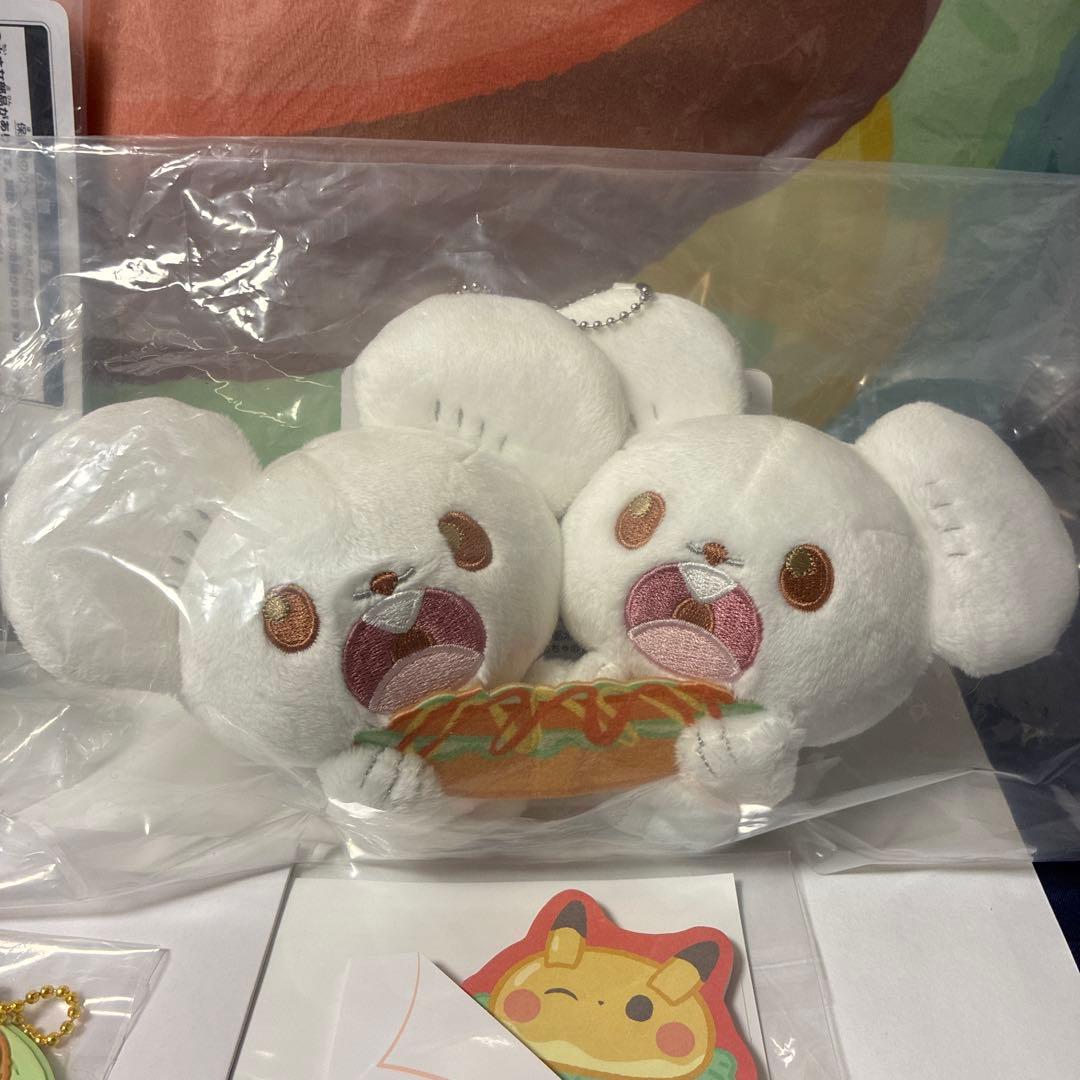 ポケピース　一番くじ　ぬいぐるみ　D賞　ピカチュウ　F賞　ワッカネズミ　ビバニー