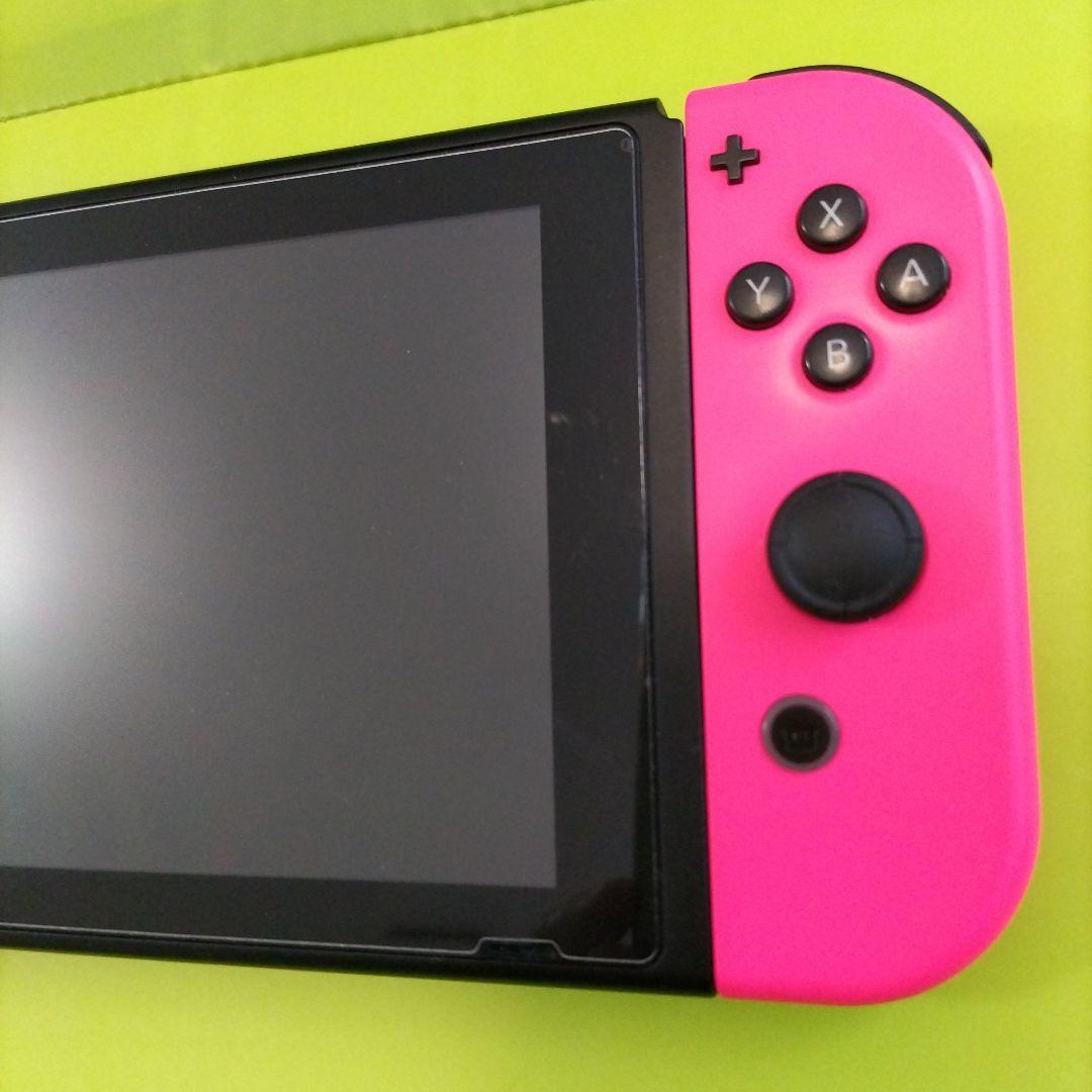 Nintendo Switch 本体一式 ジャンク ネオンパープル ネオンピンク