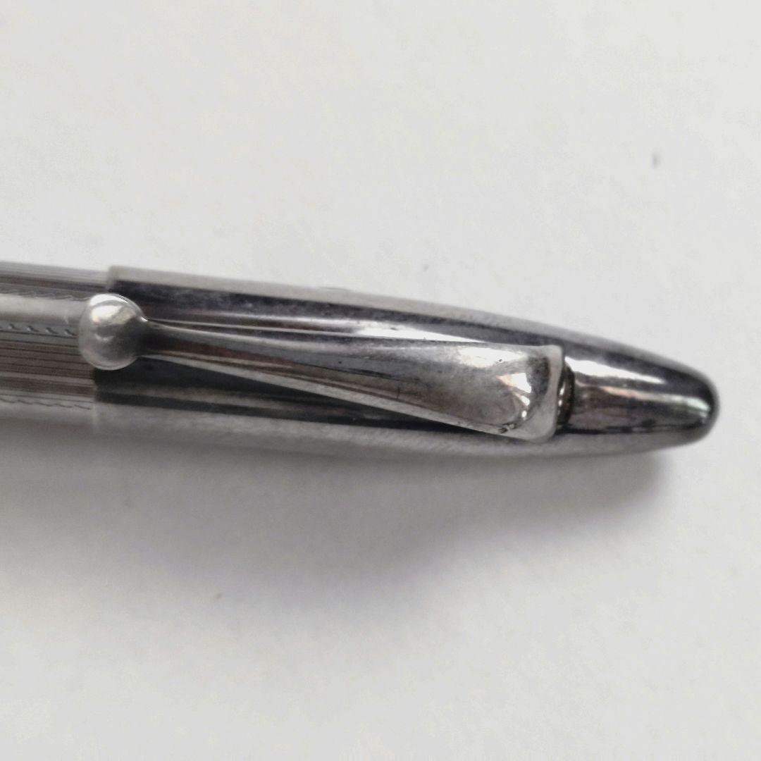 廃盤 ヴィンテージ 1935’s ツイン チェック ペンシル 無名 シルバー 銀