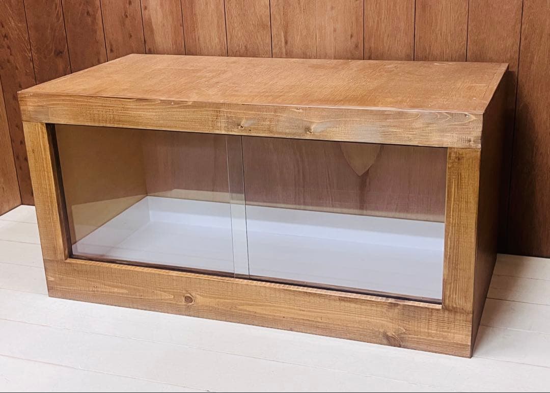 RepBox 木製ケージ 900×450×450　小動物、爬虫類用　ウォルナット