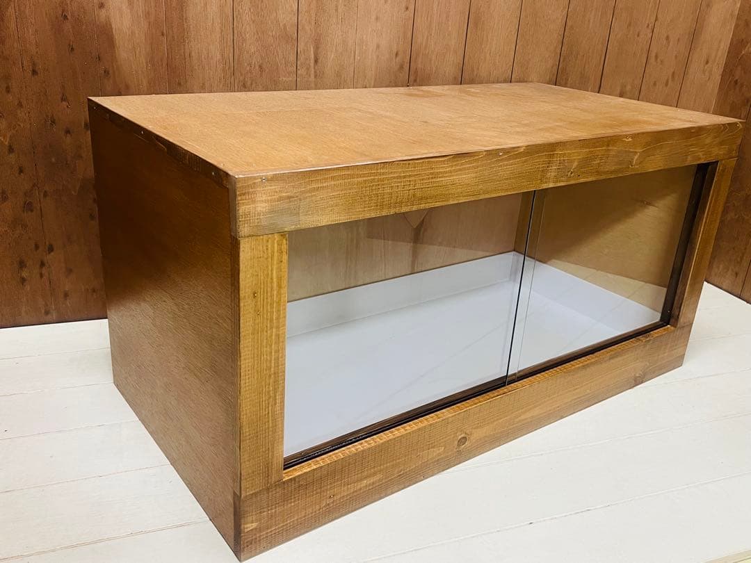 RepBox 木製ケージ 900×450×450　小動物、爬虫類用　ウォルナット