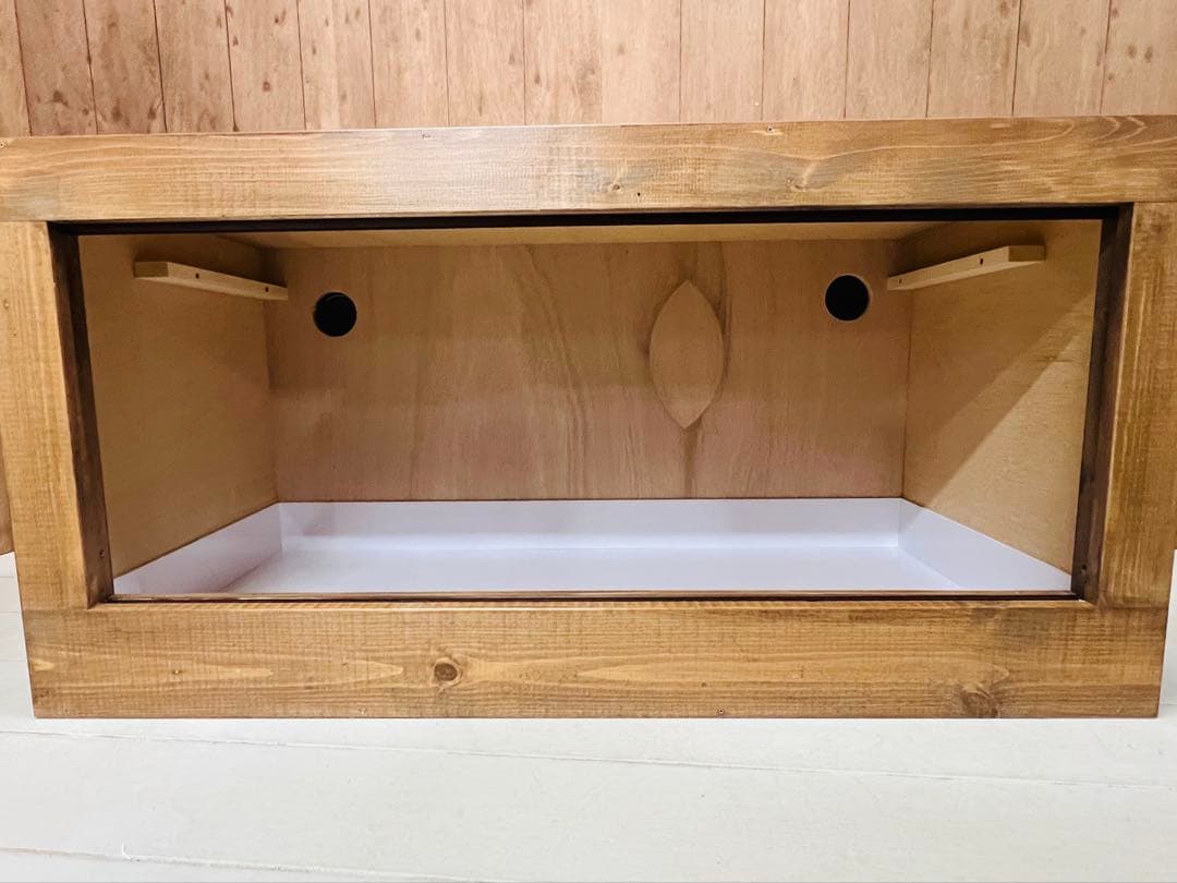 RepBox 木製ケージ 900×450×450　小動物、爬虫類用　ウォルナット