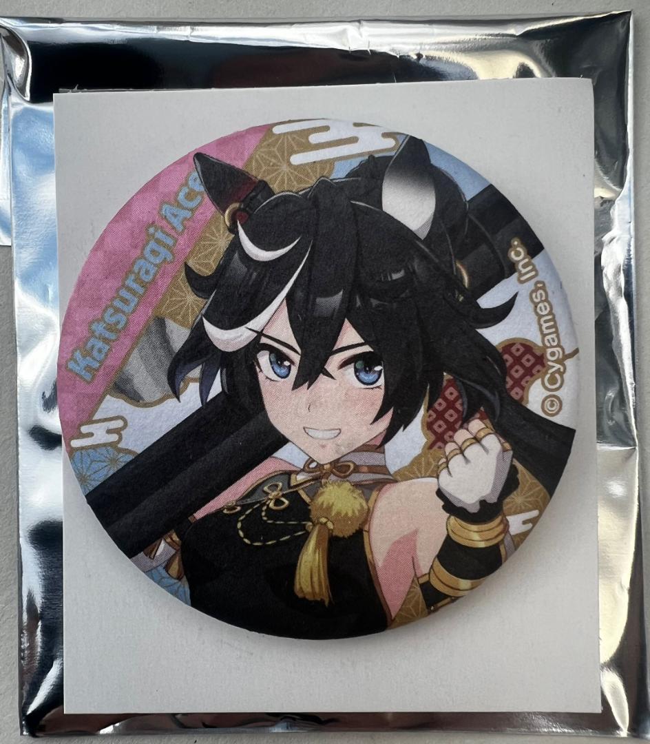 ウマ娘　プリティーダービー　和紙風缶バッジ　カツラギエース　8点