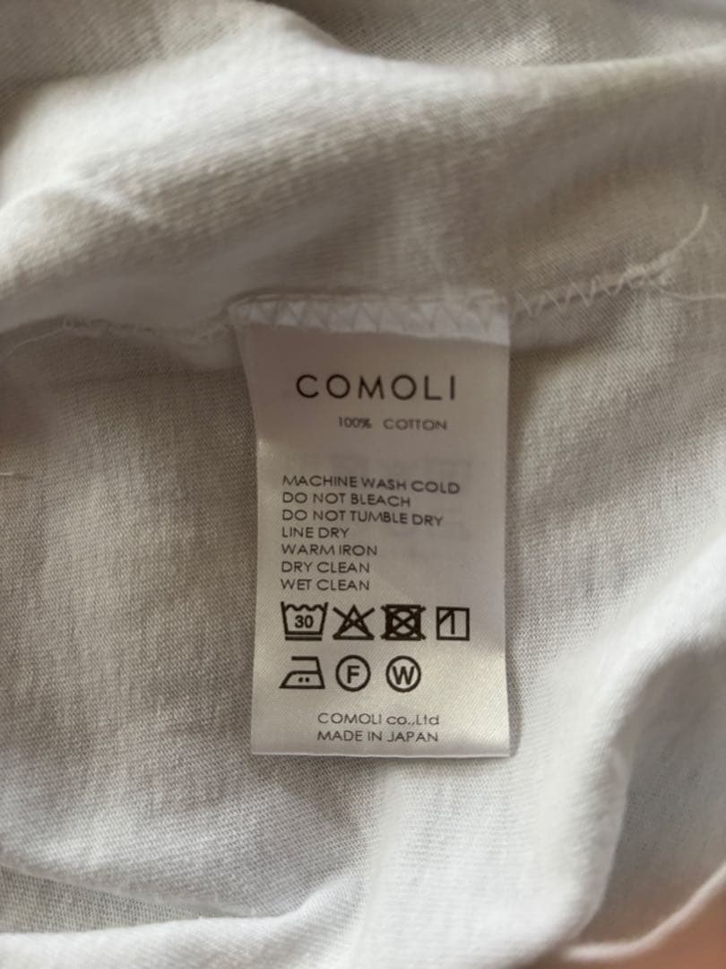 COMOLI 25SS コットンジャージ 半袖Tシャツ　サイズ3