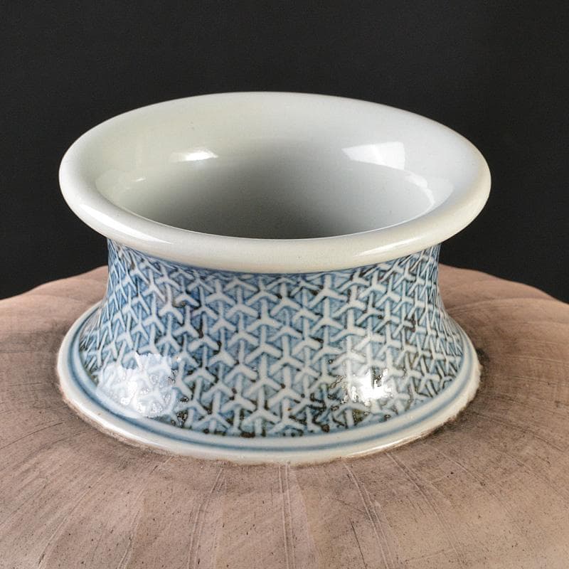 渋草焼　渋草柳造窯　漢詩虎文　猛虎　壷　花入　共箱　N　5788C