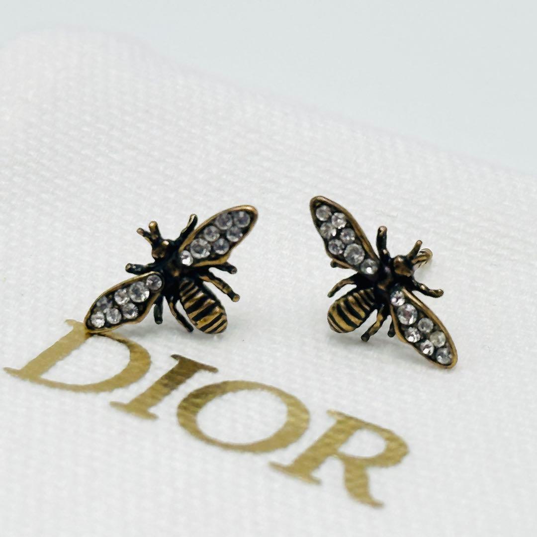 希少　Dior Tribales ピアス　クリスタル　ビー　レジンパール