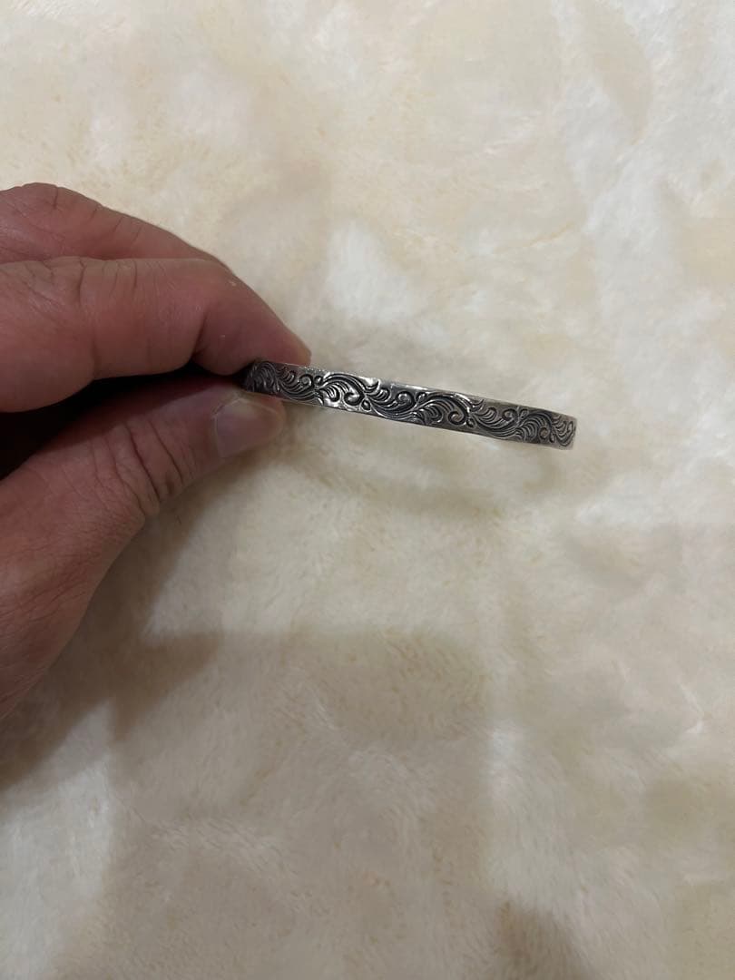 DearBlossomディアブロッサム平打ち唐草バングルインディアンジュエリー