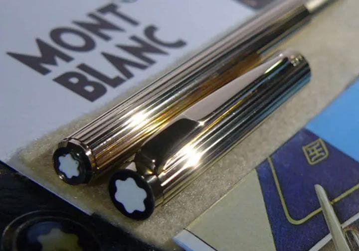 金運を呼ぶ黄金の総金張りの価値の高い逸品！No1147ノブレス美品！★モンブラン