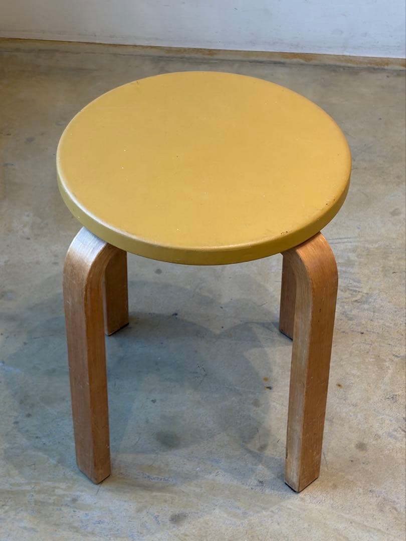 50-60's Artek stool E60 ヘルシンキ焼印スタンプ有