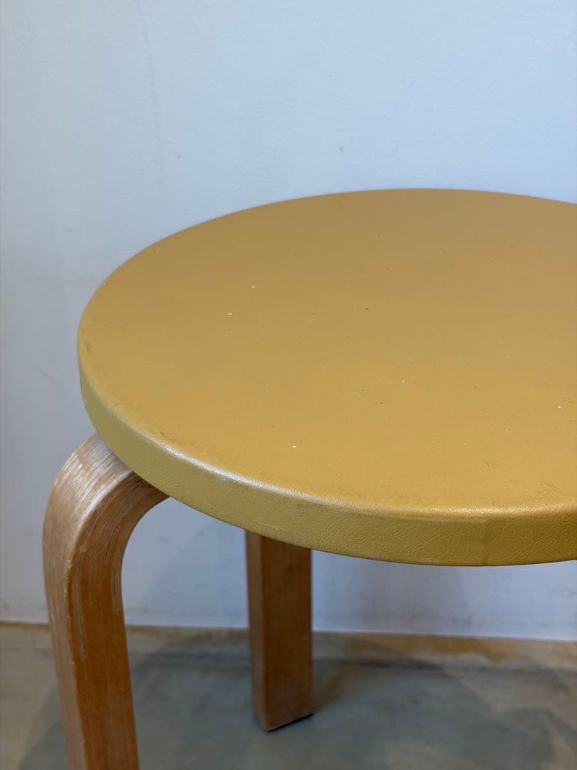 50-60's Artek stool E60 ヘルシンキ焼印スタンプ有