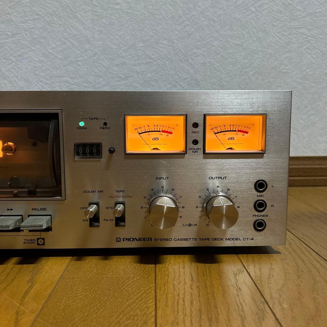 【現状販売】 Pioneer カセットデッキ CT-4