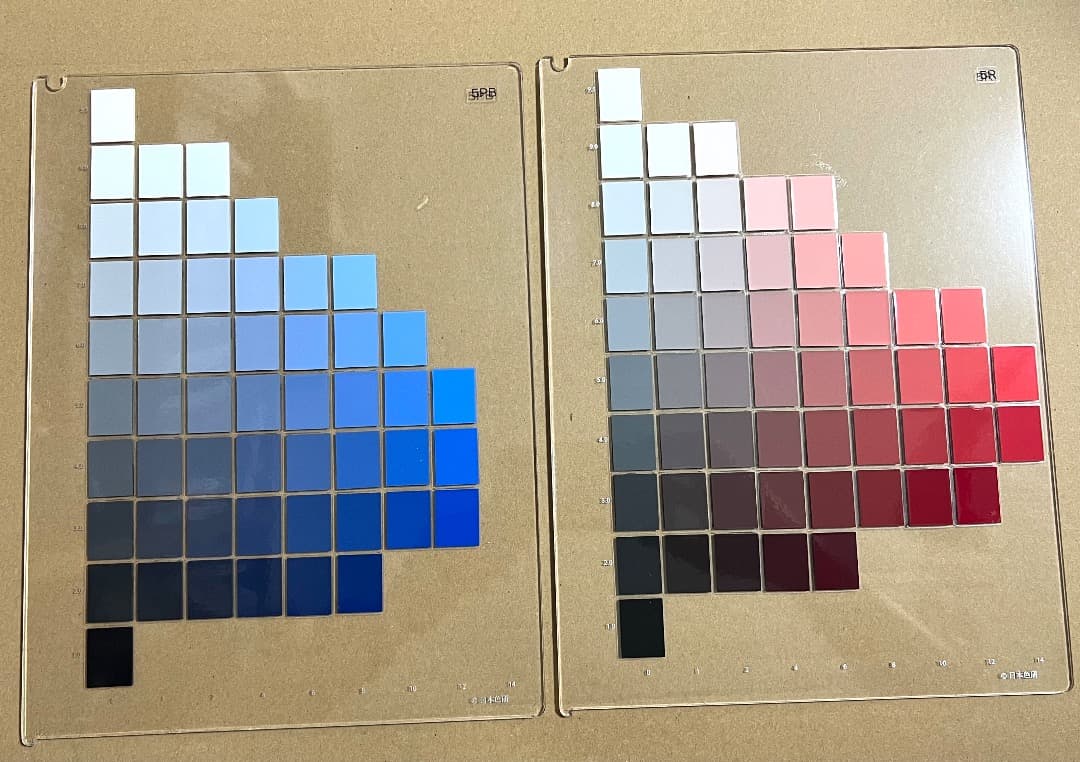 日本色彩研究所 色立体模型 10色相 マンセル 色体系 B5判 10枚