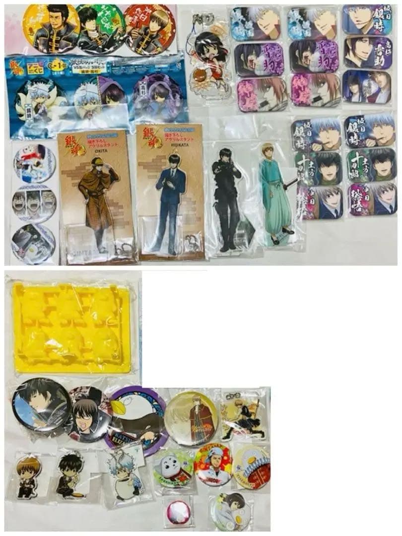 銀魂花鳥風月 j-world 和紙缶バッジ サバゲーアクリルスタンド 等