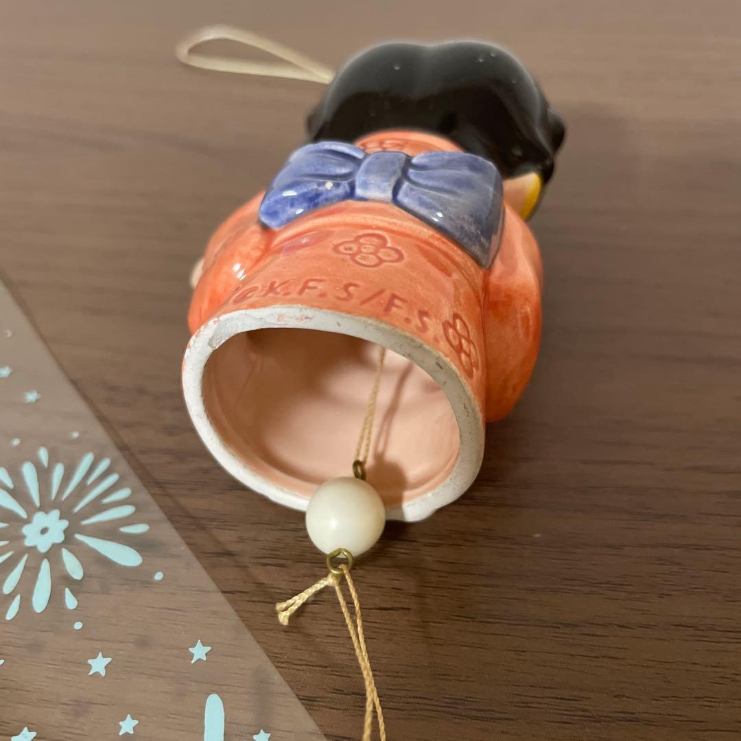 レア　ベティちゃん　風鈴　着物BETTY　陶器製　ふうりん　和物　昭和レトロ