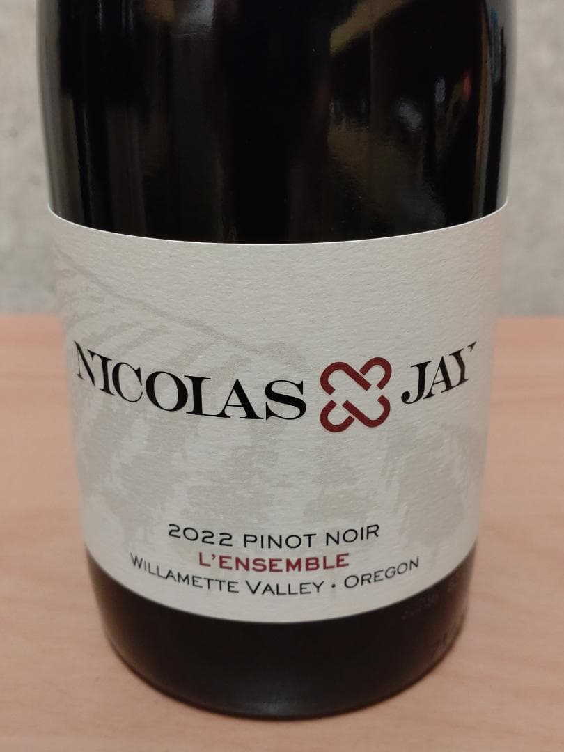 ニコラス・ジェイ ウィラメット・ヴァレー ピノ・ノワール 2022