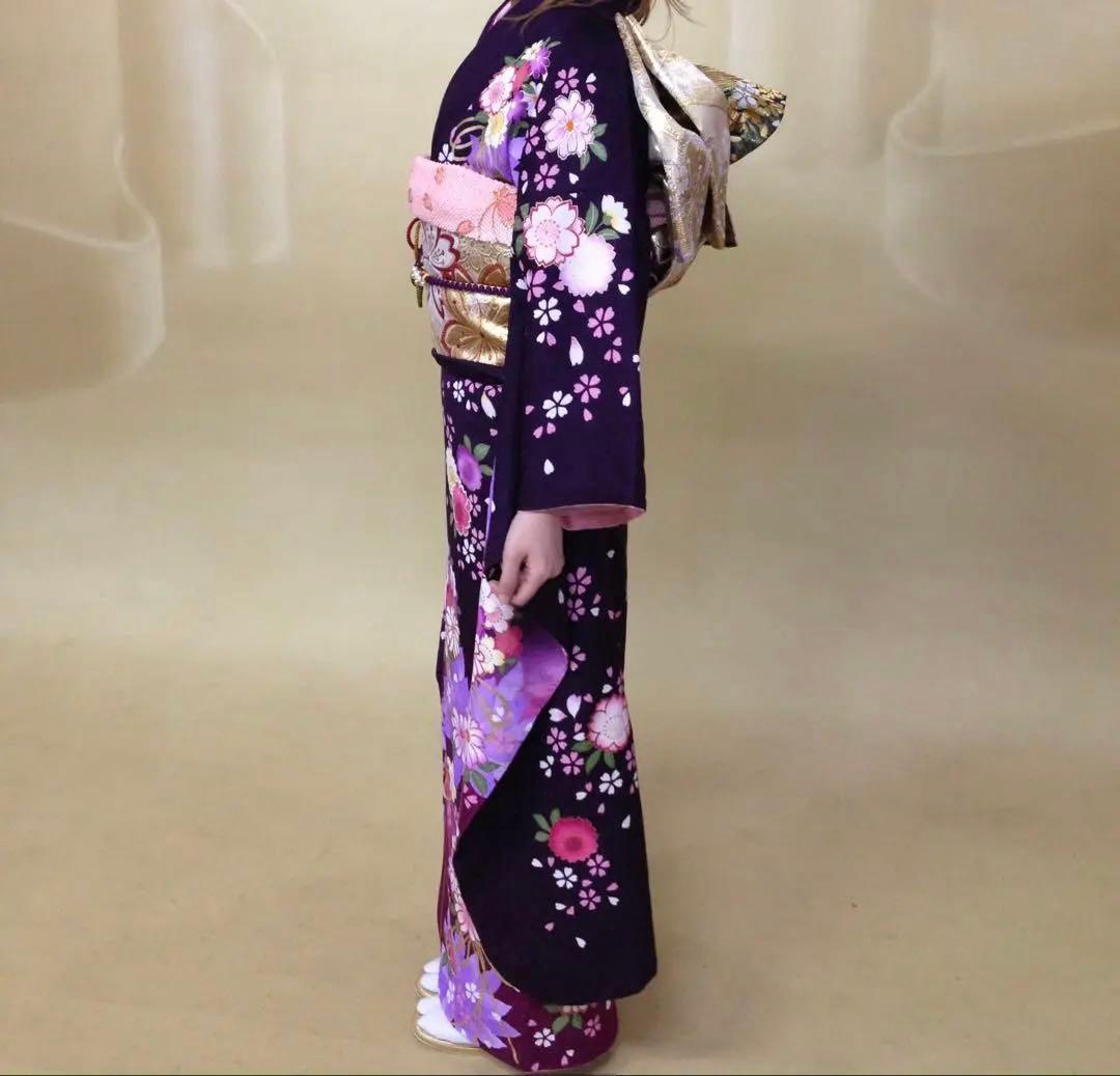 【アース】京都きもの友禅　正絹振袖セット