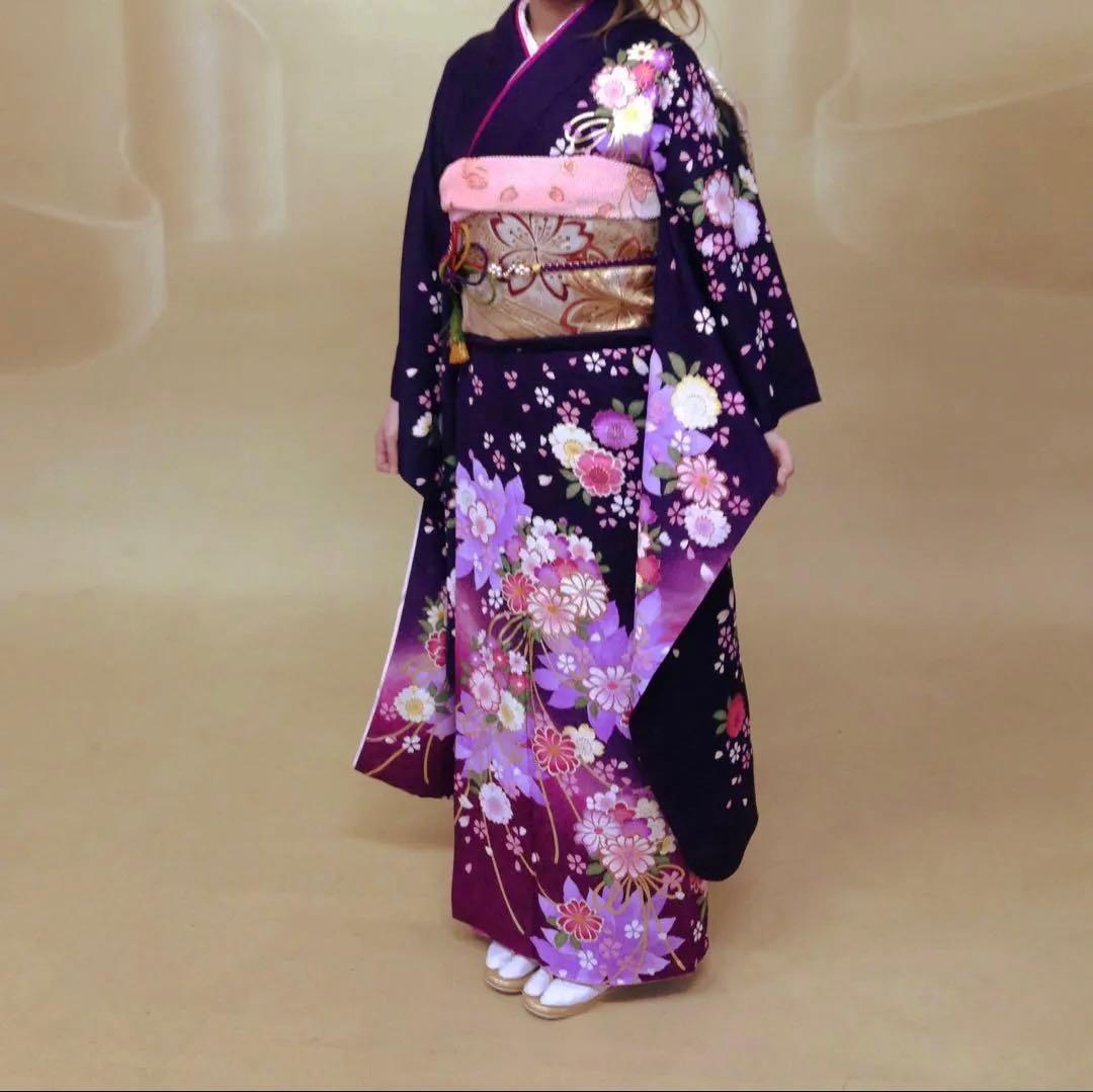 【アース】京都きもの友禅　正絹振袖セット