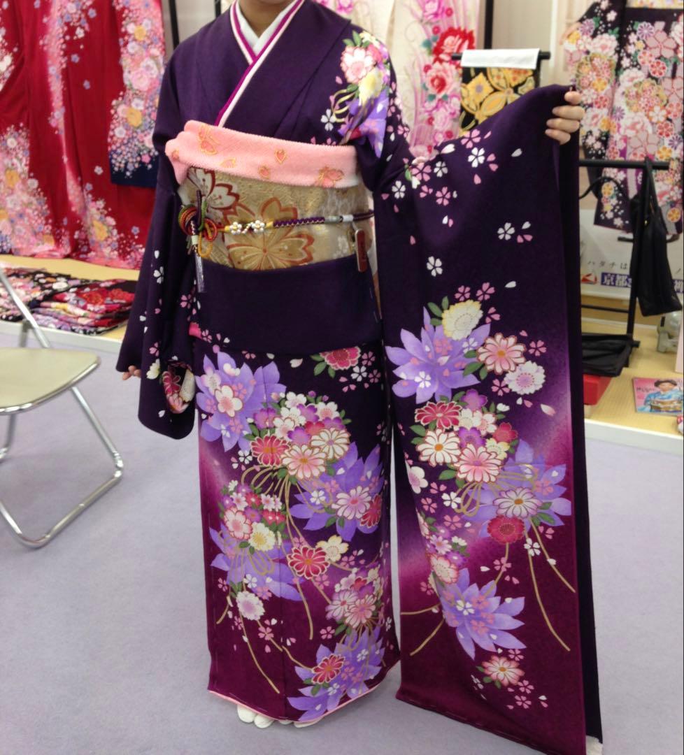 【アース】京都きもの友禅　正絹振袖セット