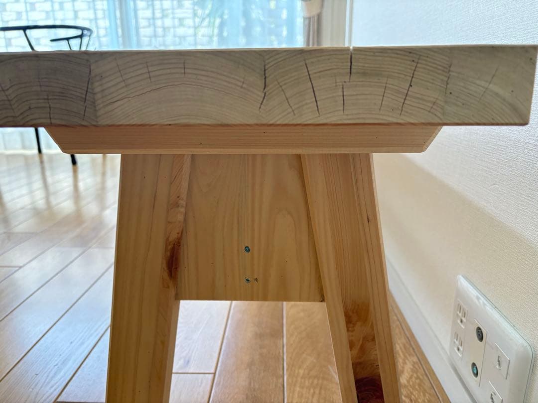 檜のベンチ　天然木