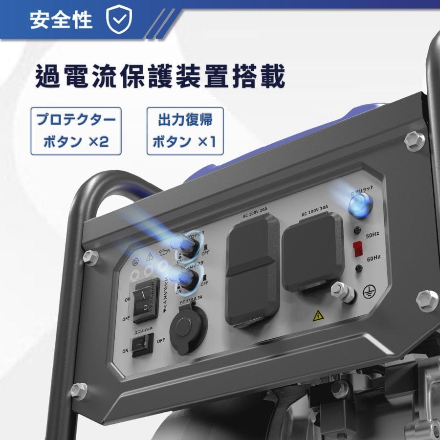 ★コスパNO.1★Gaidohインバーター発電機 定格4.0kVA ガソリン