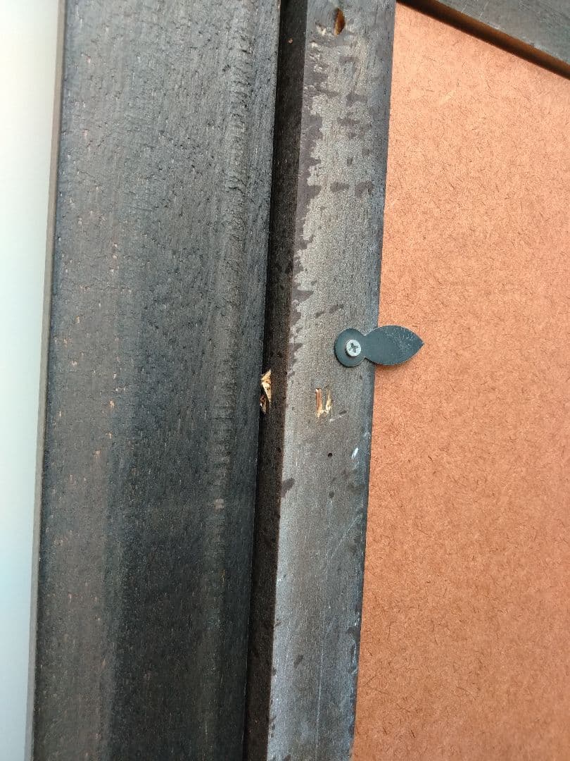 未使用　エスアンドエフ　S&F　高級輸入額縁　半切　アンティーク　ブラウン　A