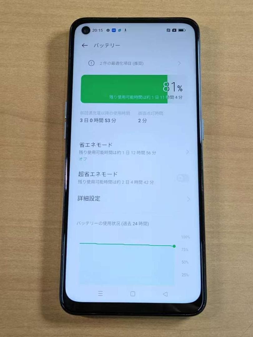 スマートフォン本体 010200A OPPO Reno5 A CPH2199 128GB