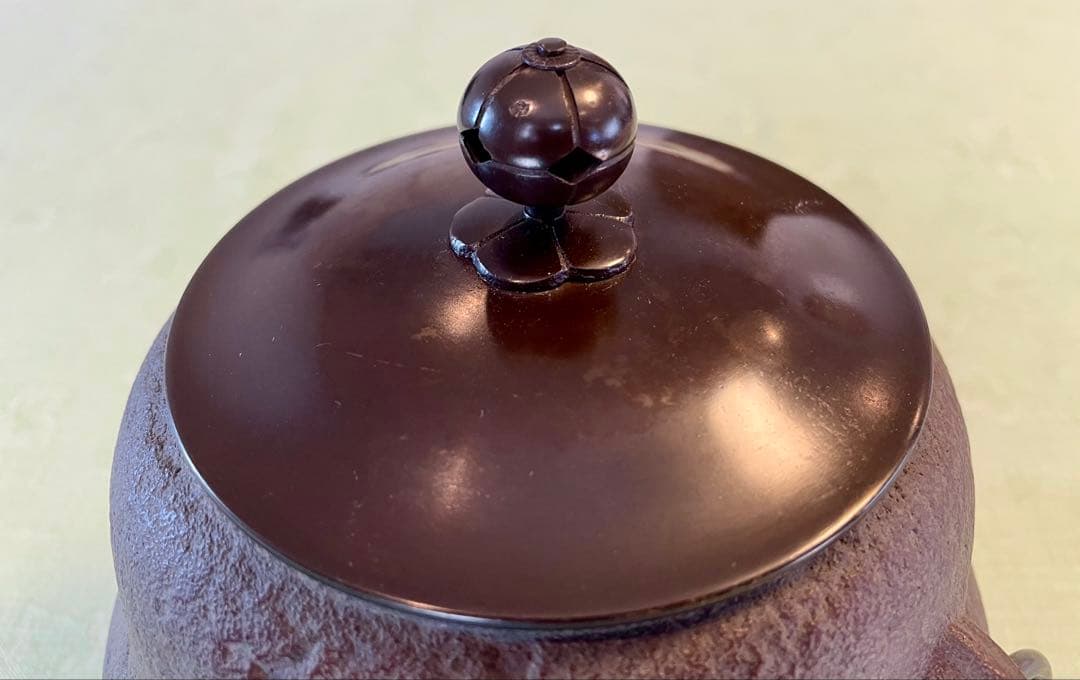 鋳鉄製茶釜　瓢釜　高橋敬典作