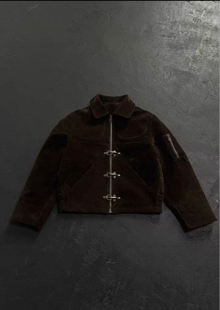 短丈 ファイヤーマンジャケット スウェード opium archive