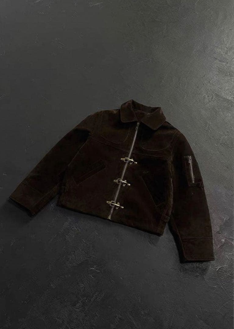 短丈 ファイヤーマンジャケット スウェード opium archive