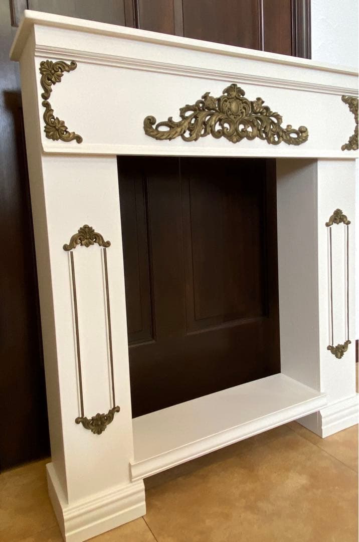 簡単組み立て✴︎マントルピース(棚板付き)