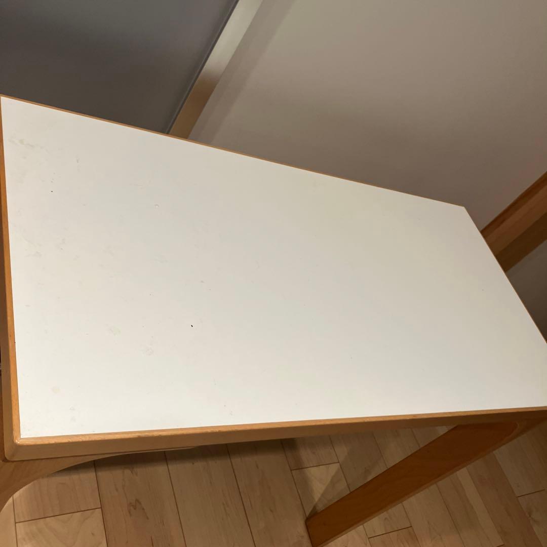 天童木工　木製ホワイトサイドテーブル