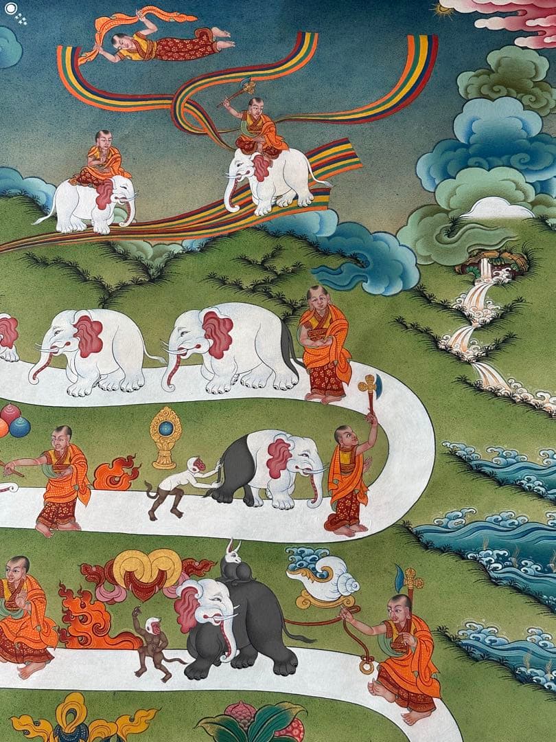 チベット絵画、ニルヴァーナ、涅槃への道