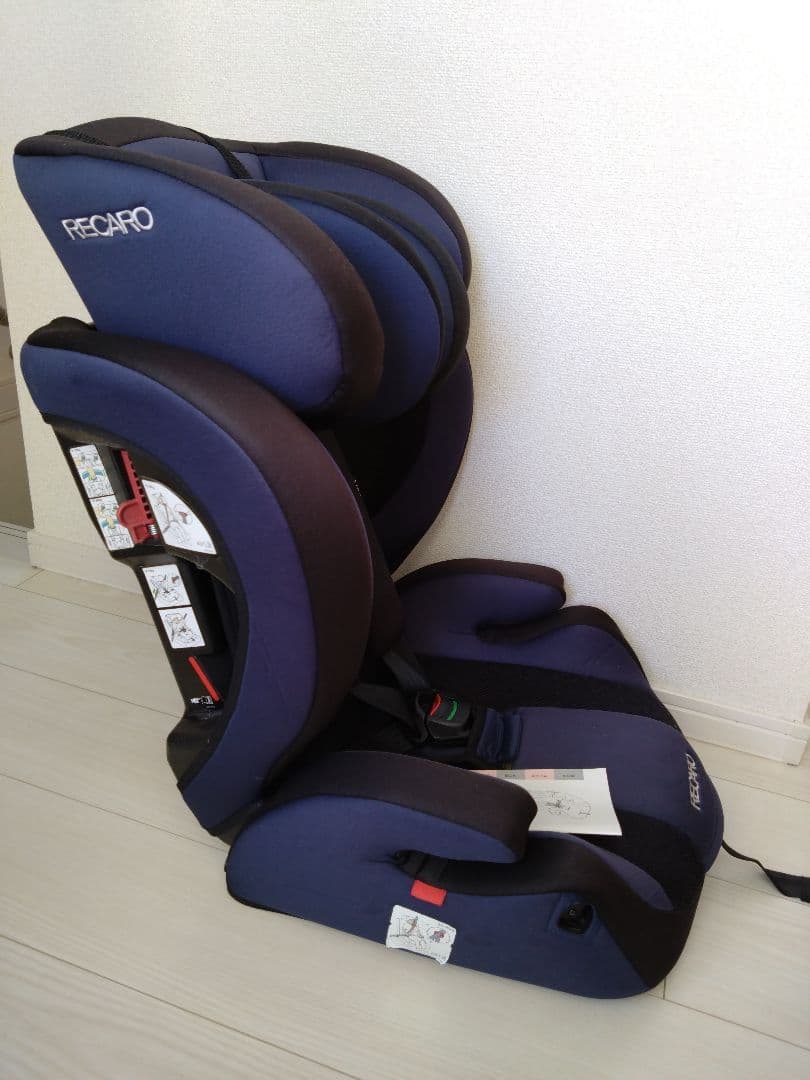 クリーニング済 RECARO チャイルドシート ネイビー
