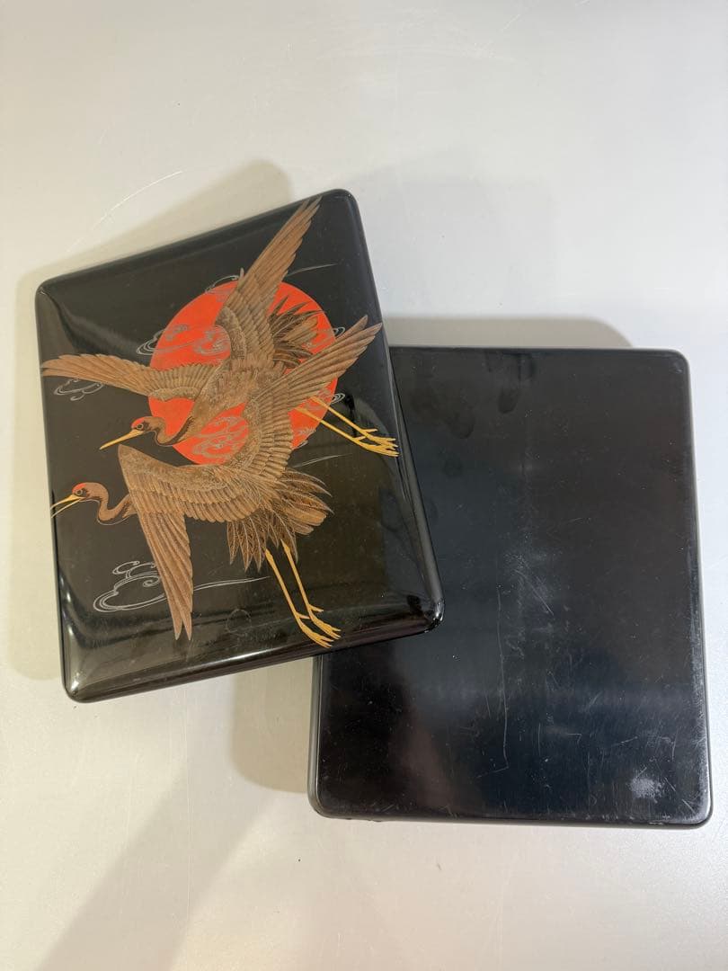 DT668 時代 旭飛鶴蒔絵 文箱