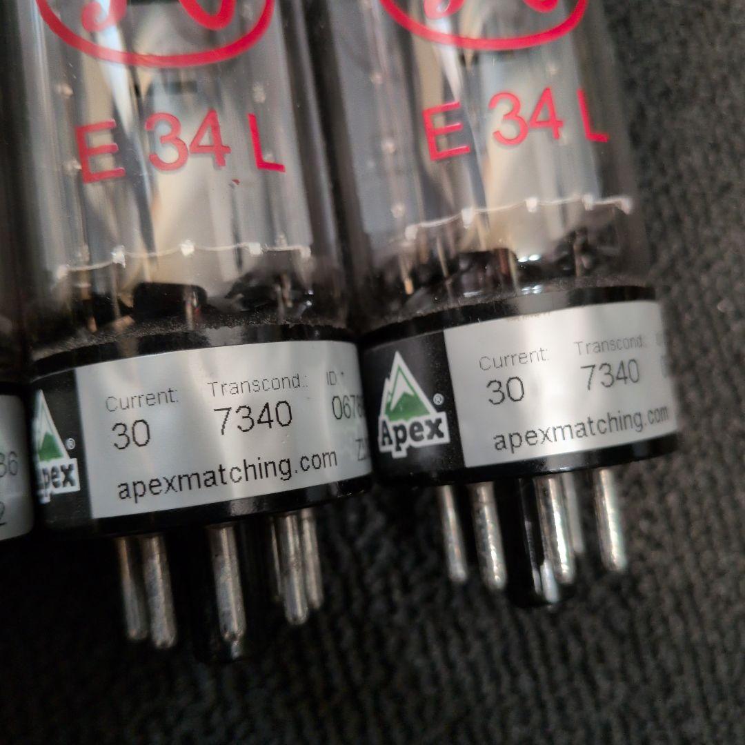 中古真空管 E34L 4本セット Apexマッチング
