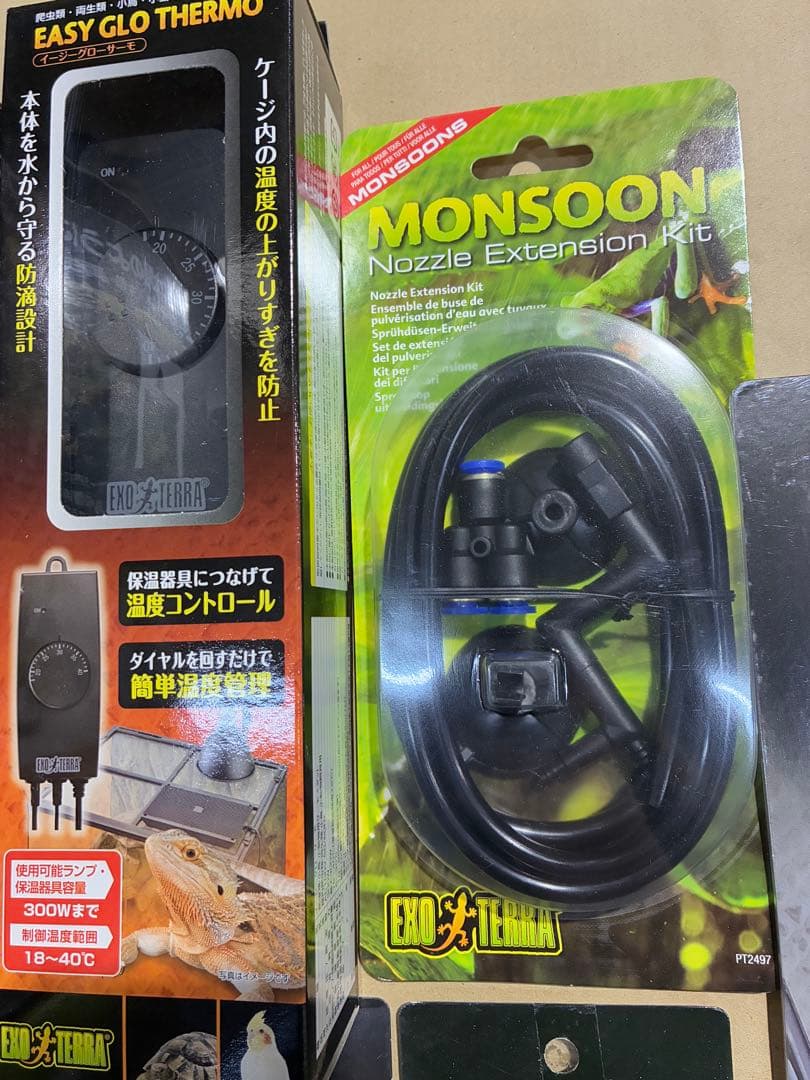 【爬虫類】まとめて 飼育 保温ランプ ヒーター サーモスタット モンスーン