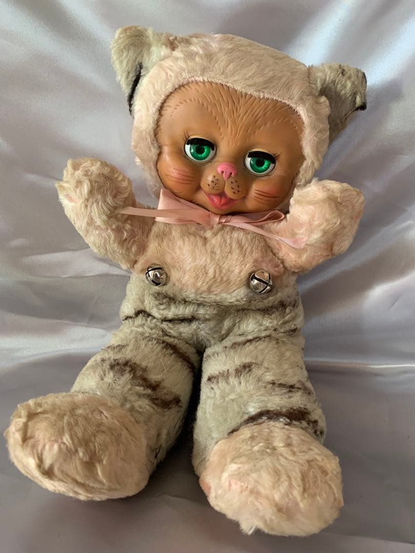 ビンテージドール　ラバーフェイス　ガンド　キティ　スリープアイ　ラバードール　猫