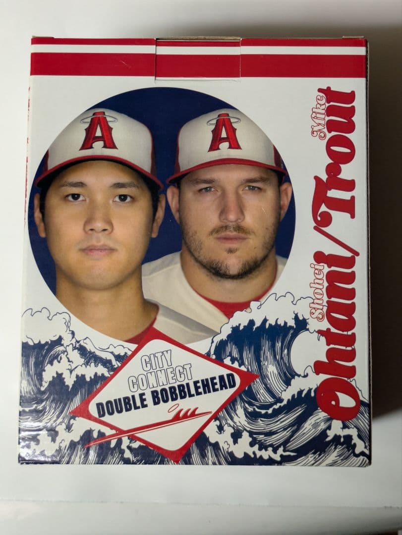 大谷翔平、 マイク・トラウト ダブルボブルヘッドフィギュア