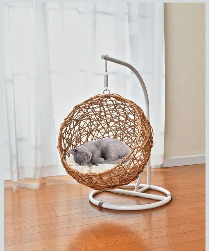 ゆらゆら猫ちゃんハウス　キャットハンモック　室内外使用可能　大型サイズ　Y