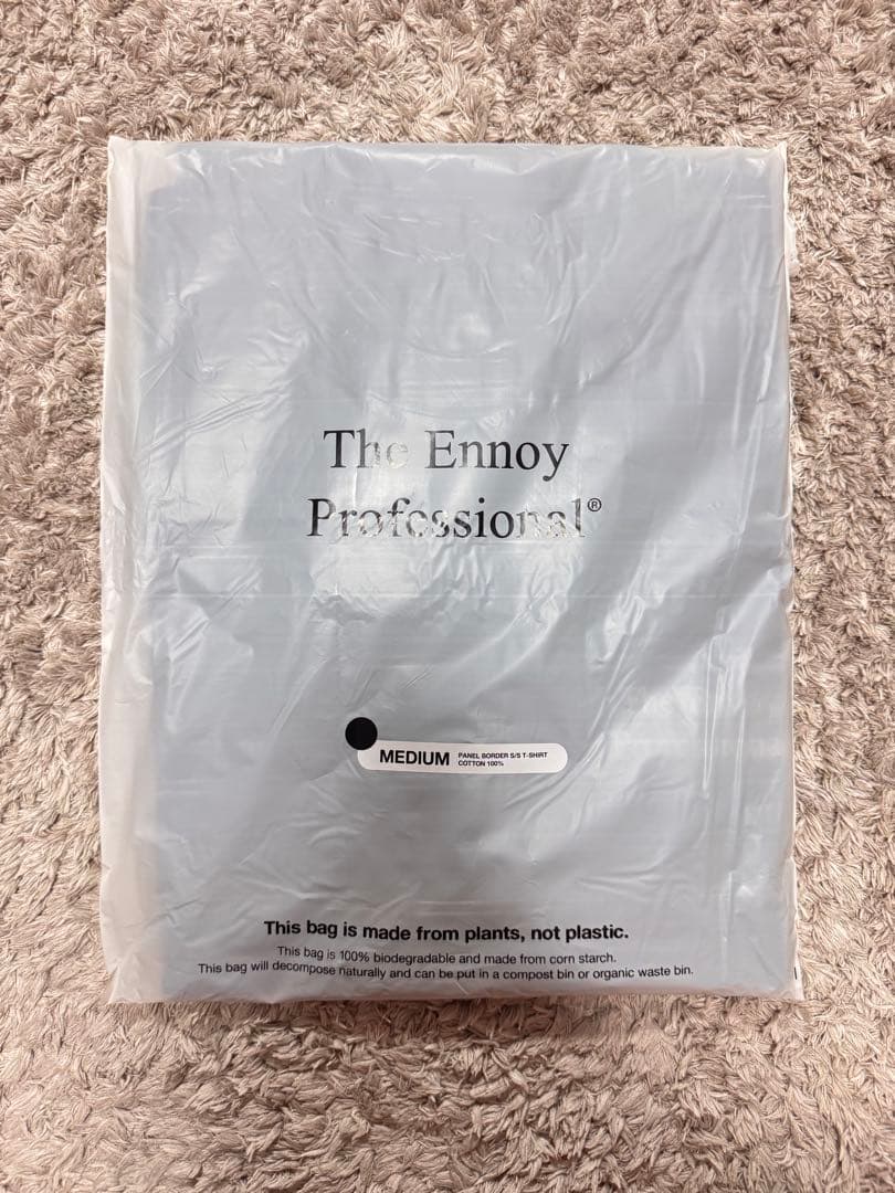 トップス ENNOY PANEL BORDER S/S T-SHIRT (BLACK)