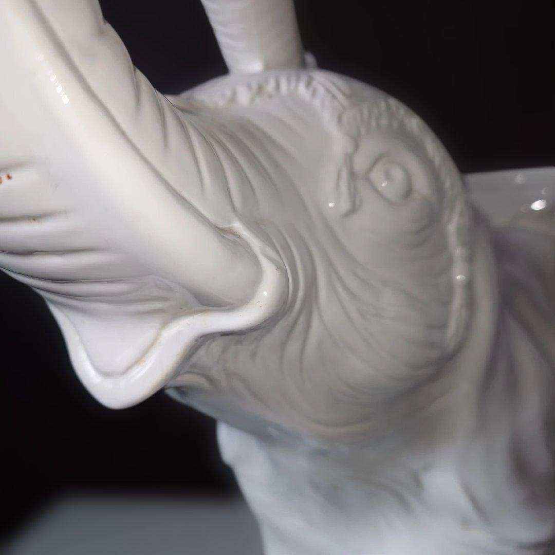 北欧風　ホワイトエレファント　象　飾り台　花台　縁起物