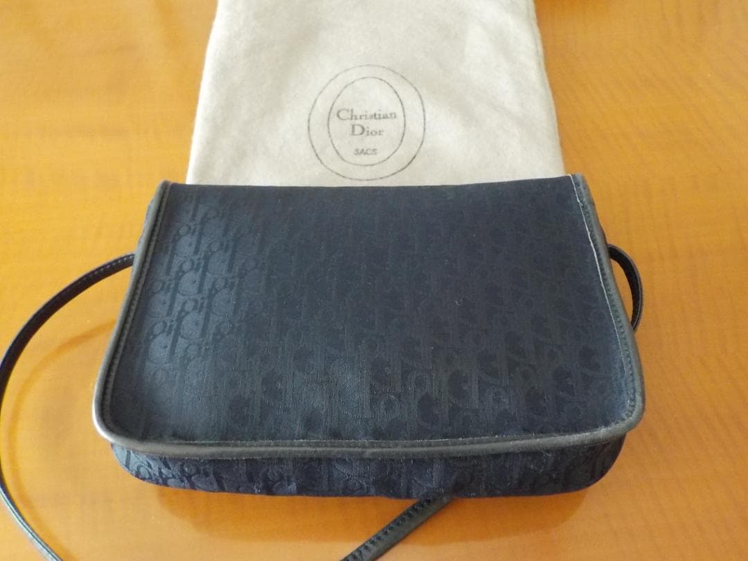 Christian Dior ネイビー ショルダーバッグ