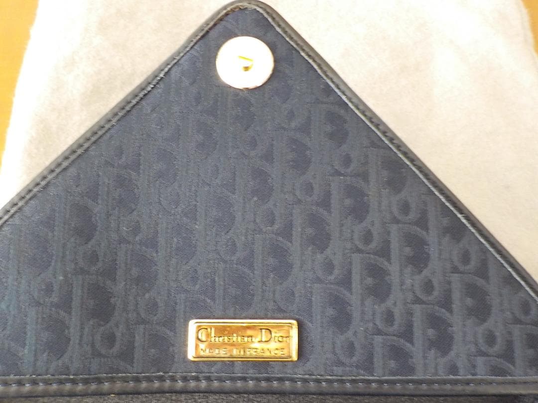 Christian Dior ネイビー ショルダーバッグ